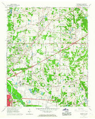 Ellendale Tennessee Historical topographic map, 1:24000 scale, 7.5 X 7.5 Minute, Year 1965