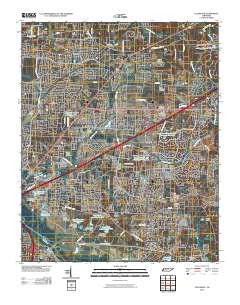 Ellendale Tennessee Historical topographic map, 1:24000 scale, 7.5 X 7.5 Minute, Year 2010