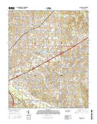 Ellendale Tennessee Current topographic map, 1:24000 scale, 7.5 X 7.5 Minute, Year 2016