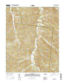 Ellis Mills Tennessee Current topographic map, 1:24000 scale, 7.5 X 7.5 Minute, Year 2016