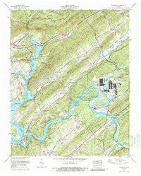 Elverton Tennessee Historical topographic map, 1:24000 scale, 7.5 X 7.5 Minute, Year 1968