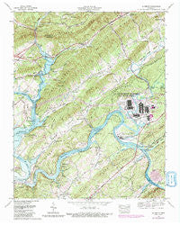 Elverton Tennessee Historical topographic map, 1:24000 scale, 7.5 X 7.5 Minute, Year 1968