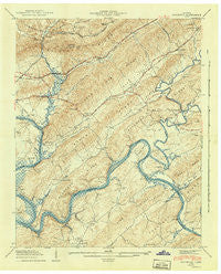 Elverton Tennessee Historical topographic map, 1:24000 scale, 7.5 X 7.5 Minute, Year 1941