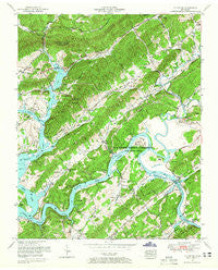 Elverton Tennessee Historical topographic map, 1:24000 scale, 7.5 X 7.5 Minute, Year 1953