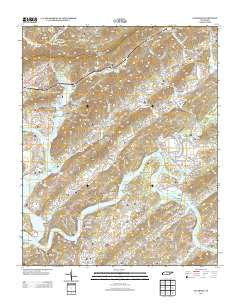 Elverton Tennessee Historical topographic map, 1:24000 scale, 7.5 X 7.5 Minute, Year 2013