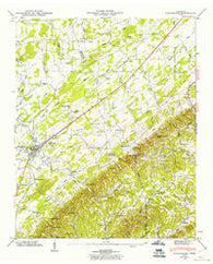 Englewood Tennessee Historical topographic map, 1:24000 scale, 7.5 X 7.5 Minute, Year 1944