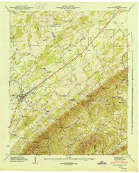 Englewood Tennessee Historical topographic map, 1:24000 scale, 7.5 X 7.5 Minute, Year 1945