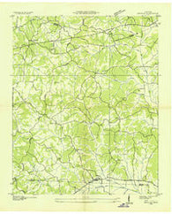 Enville Tennessee Historical topographic map, 1:24000 scale, 7.5 X 7.5 Minute, Year 1936