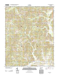 Enville Tennessee Historical topographic map, 1:24000 scale, 7.5 X 7.5 Minute, Year 2013