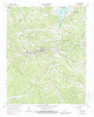 Erin Tennessee Historical topographic map, 1:24000 scale, 7.5 X 7.5 Minute, Year 1965