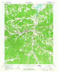 Erin Tennessee Historical topographic map, 1:24000 scale, 7.5 X 7.5 Minute, Year 1965