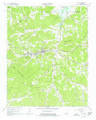 Erin Tennessee Historical topographic map, 1:24000 scale, 7.5 X 7.5 Minute, Year 1965