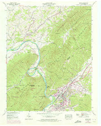 Erwin Tennessee Historical topographic map, 1:24000 scale, 7.5 X 7.5 Minute, Year 1939