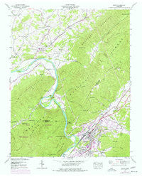 Erwin Tennessee Historical topographic map, 1:24000 scale, 7.5 X 7.5 Minute, Year 1939