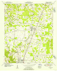 Ethridge Tennessee Historical topographic map, 1:24000 scale, 7.5 X 7.5 Minute, Year 1951
