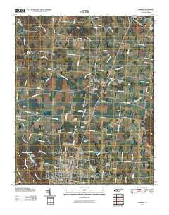 Ethridge Tennessee Historical topographic map, 1:24000 scale, 7.5 X 7.5 Minute, Year 2010
