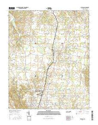 Ethridge Tennessee Current topographic map, 1:24000 scale, 7.5 X 7.5 Minute, Year 2016