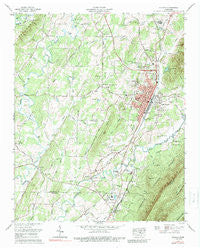 Etowah Tennessee Historical topographic map, 1:24000 scale, 7.5 X 7.5 Minute, Year 1967