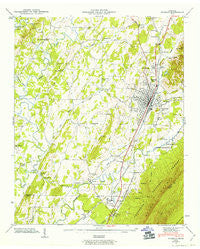 Etowah Tennessee Historical topographic map, 1:24000 scale, 7.5 X 7.5 Minute, Year 1943