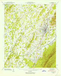 Etowah Tennessee Historical topographic map, 1:24000 scale, 7.5 X 7.5 Minute, Year 1943