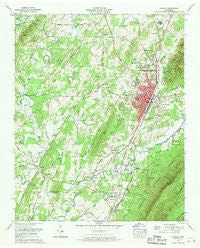 Etowah Tennessee Historical topographic map, 1:24000 scale, 7.5 X 7.5 Minute, Year 1967