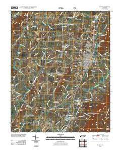 Etowah Tennessee Historical topographic map, 1:24000 scale, 7.5 X 7.5 Minute, Year 2011
