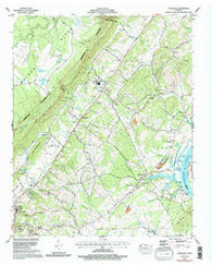 Evensville Tennessee Historical topographic map, 1:24000 scale, 7.5 X 7.5 Minute, Year 1973