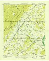 Evensville Tennessee Historical topographic map, 1:24000 scale, 7.5 X 7.5 Minute, Year 1935