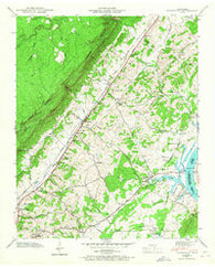 Evensville Tennessee Historical topographic map, 1:24000 scale, 7.5 X 7.5 Minute, Year 1942
