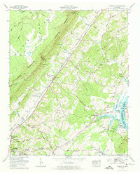 Evensville Tennessee Historical topographic map, 1:24000 scale, 7.5 X 7.5 Minute, Year 1973