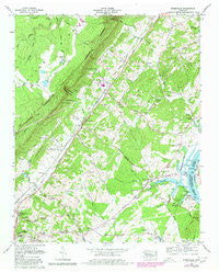Evensville Tennessee Historical topographic map, 1:24000 scale, 7.5 X 7.5 Minute, Year 1973