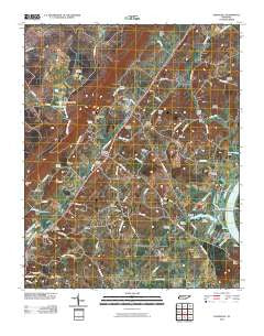 Evensville Tennessee Historical topographic map, 1:24000 scale, 7.5 X 7.5 Minute, Year 2010