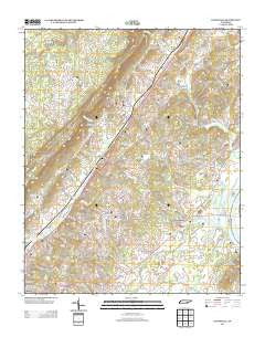 Evensville Tennessee Historical topographic map, 1:24000 scale, 7.5 X 7.5 Minute, Year 2013