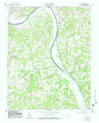 Excell Tennessee Historical topographic map, 1:24000 scale, 7.5 X 7.5 Minute, Year 1958