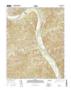Excell Tennessee Current topographic map, 1:24000 scale, 7.5 X 7.5 Minute, Year 2016