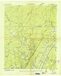 Fairmount Tennessee Historical topographic map, 1:24000 scale, 7.5 X 7.5 Minute, Year 1936