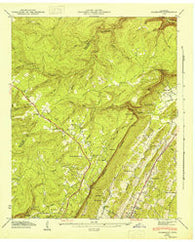Fairmount Tennessee Historical topographic map, 1:24000 scale, 7.5 X 7.5 Minute, Year 1946