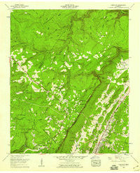 Fairmount Tennessee Historical topographic map, 1:24000 scale, 7.5 X 7.5 Minute, Year 1958