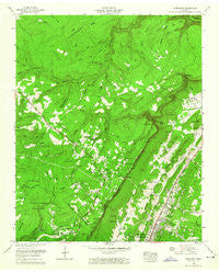 Fairmount Tennessee Historical topographic map, 1:24000 scale, 7.5 X 7.5 Minute, Year 1958