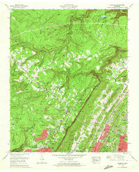 Fairmount Tennessee Historical topographic map, 1:24000 scale, 7.5 X 7.5 Minute, Year 1969
