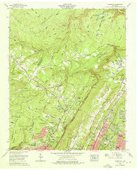 Fairmount Tennessee Historical topographic map, 1:24000 scale, 7.5 X 7.5 Minute, Year 1969