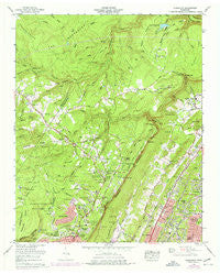 Fairmount Tennessee Historical topographic map, 1:24000 scale, 7.5 X 7.5 Minute, Year 1969