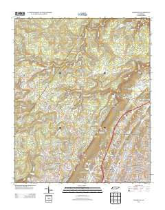 Fairmount Tennessee Historical topographic map, 1:24000 scale, 7.5 X 7.5 Minute, Year 2013