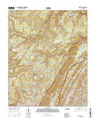 Fairmount Tennessee Current topographic map, 1:24000 scale, 7.5 X 7.5 Minute, Year 2016
