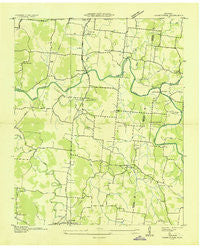 Farmington Tennessee Historical topographic map, 1:24000 scale, 7.5 X 7.5 Minute, Year 1936