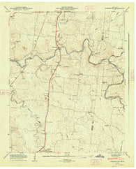 Farmington Tennessee Historical topographic map, 1:24000 scale, 7.5 X 7.5 Minute, Year 1947