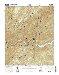 Farner Tennessee Current topographic map, 1:24000 scale, 7.5 X 7.5 Minute, Year 2016