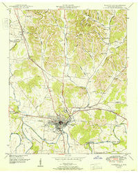 Fayetteville Tennessee Historical topographic map, 1:24000 scale, 7.5 X 7.5 Minute, Year 1951
