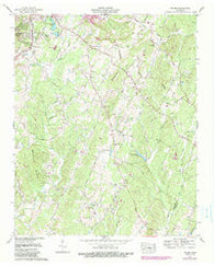 Felker Tennessee Historical topographic map, 1:24000 scale, 7.5 X 7.5 Minute, Year 1967