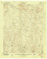 Felker Tennessee Historical topographic map, 1:24000 scale, 7.5 X 7.5 Minute, Year 1946